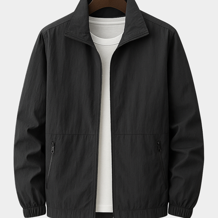 Caleb | Men's Casual Jacket Stand Collar Zip Pockets Transitional