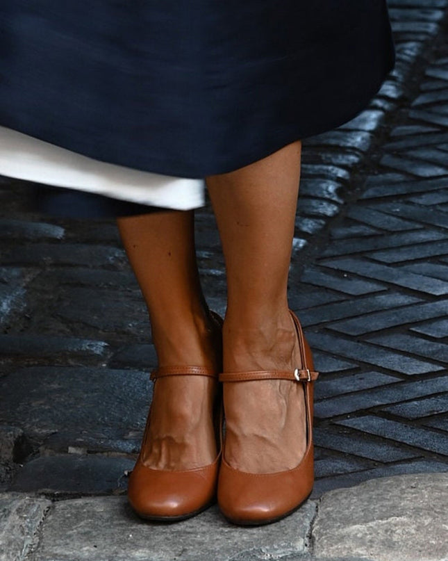 Calisette | Elegant Comfort Mary Jane Block Heels