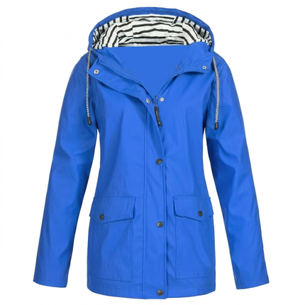 Calivienne | Women's Waterproof Rain Jacket Hooded Wind-Resistant