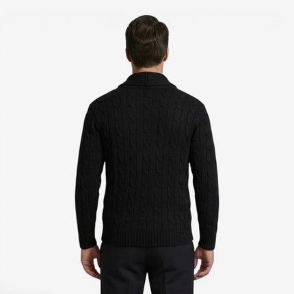 Caspian | Men's Cable Knit Button Cardigan