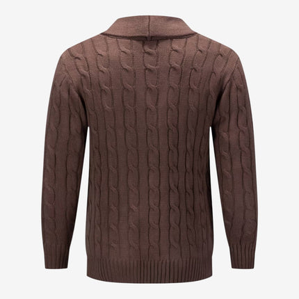 Caspian | Men's Cable Knit Button Cardigan