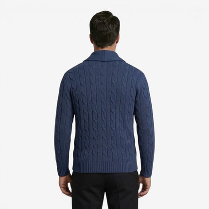 Caspian | Men's Cable Knit Button Cardigan