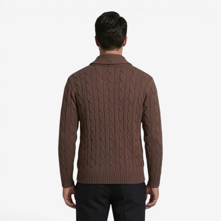Caspian | Men's Cable Knit Button Cardigan