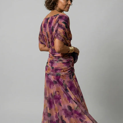 Celeste | Floral Off-Shoulder Flowing Midi Dress