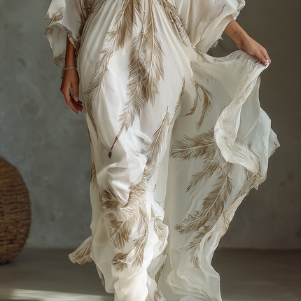 Celeste | Twist Front Dolman Sleeve Maxi Dress