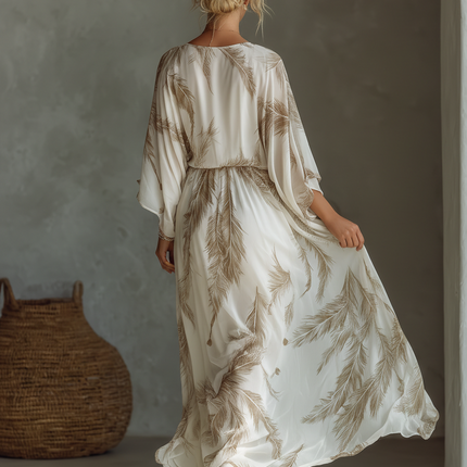 Celeste | Twist Front Dolman Sleeve Maxi Dress