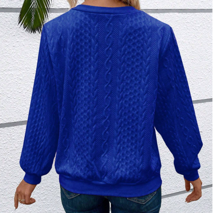 Charlotte | Women's Quarter-Zip Cable Knit Sweater Long Sleeve