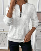 White Black Zipper