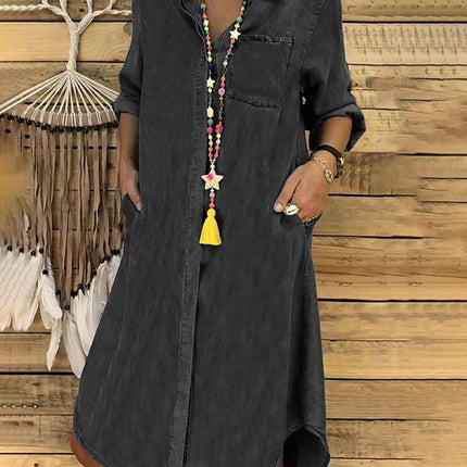 Claire | Button Front Shirt Dress