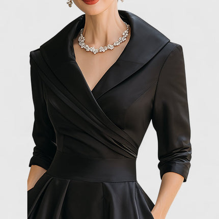 Clarissa | Wrap Bodice Midi Dress