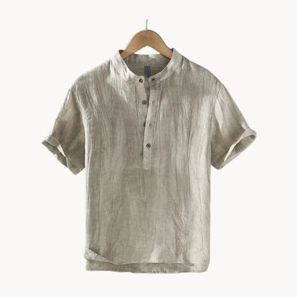 Classic Button-Up Linen Shirt