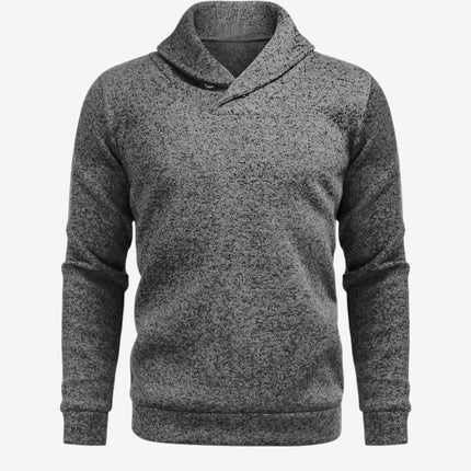 Cormac | Men's Mock Neck Button Sweatshirt