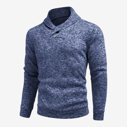Cormac | Men's Mock Neck Button Sweatshirt