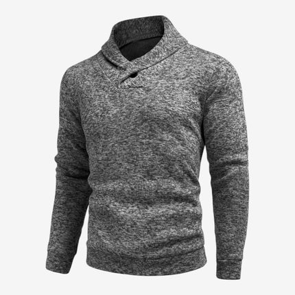Cormac | Men's Mock Neck Button Sweatshirt