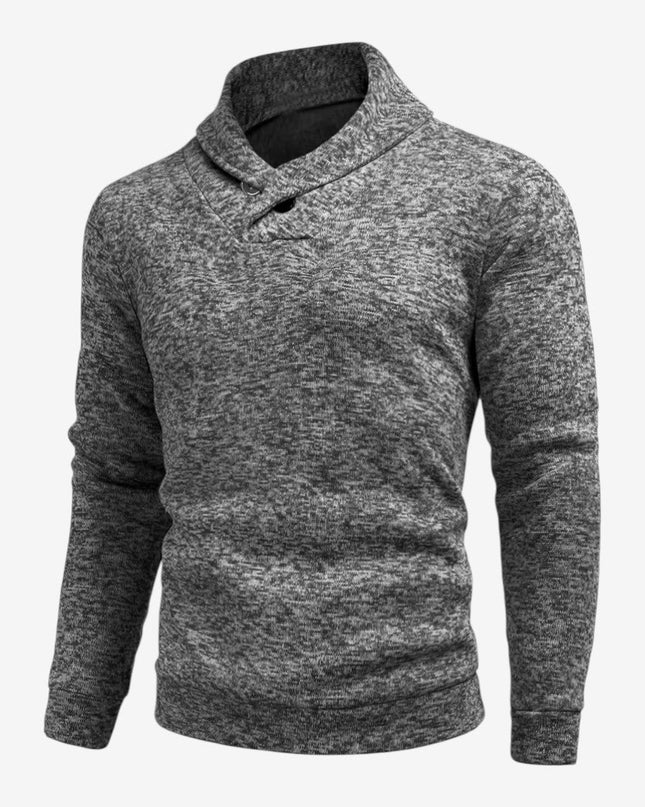 Cormac | Men's Mock Neck Button Sweatshirt
