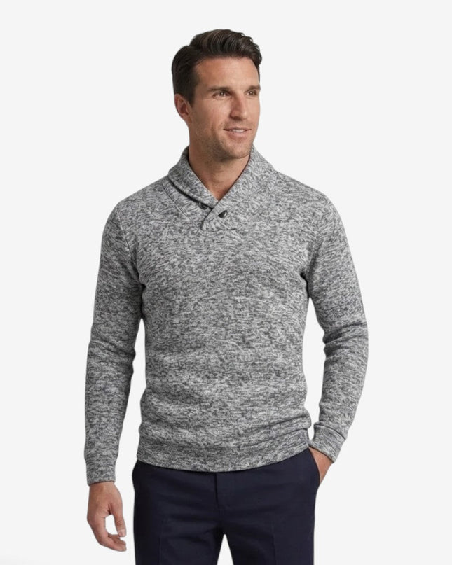 Cormac | Men's Mock Neck Button Sweatshirt
