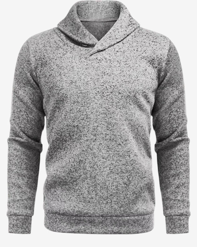 Cormac | Men's Mock Neck Button Sweatshirt