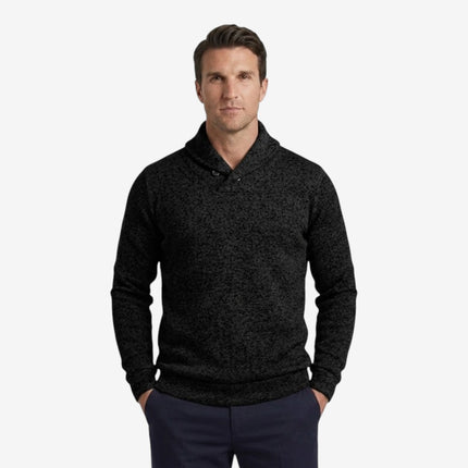 Cormac | Men's Mock Neck Button Sweatshirt