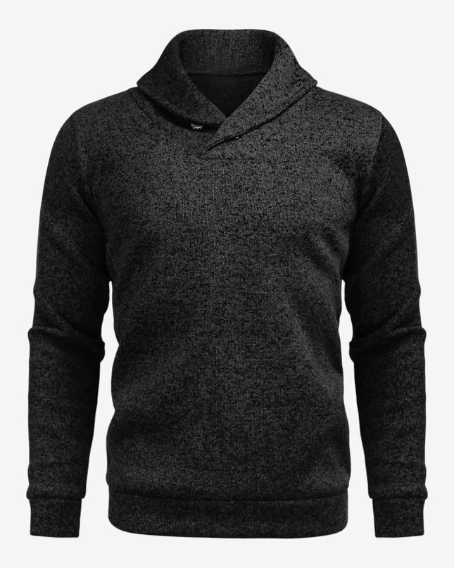 Cormac | Men's Mock Neck Button Sweatshirt