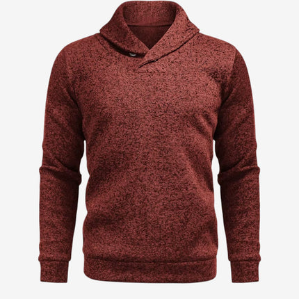 Cormac | Men's Mock Neck Button Sweatshirt