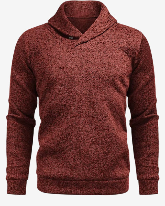 Cormac | Men's Mock Neck Button Sweatshirt