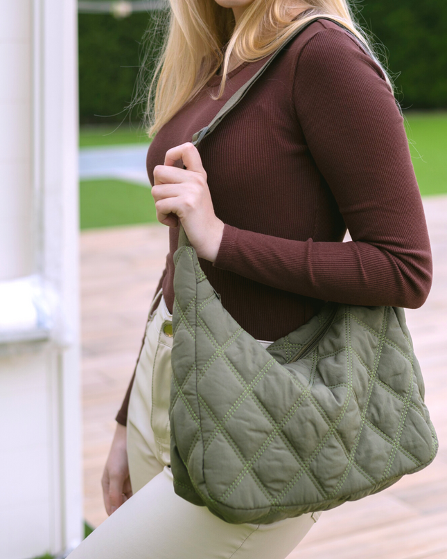 Cyra | Women's Quilted Puffer Shoulder Bag
