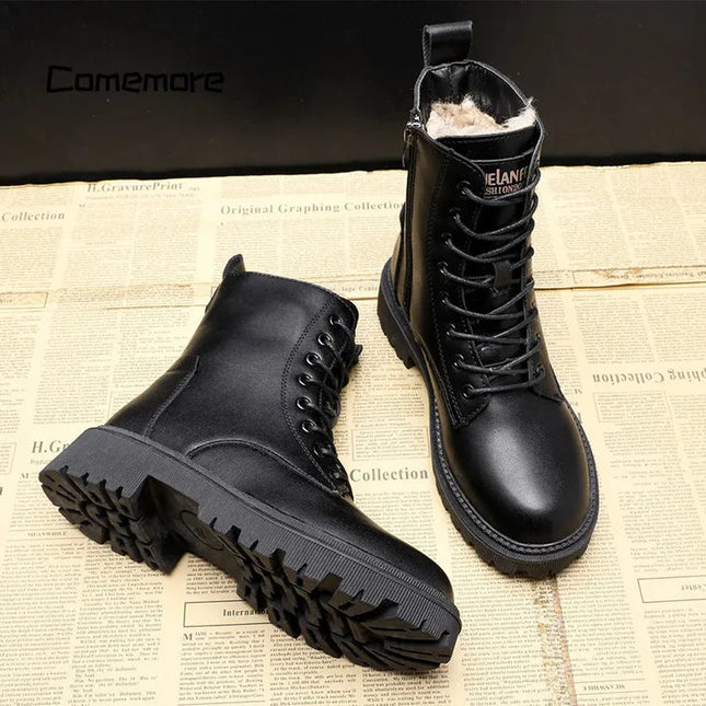 Delphine | Women's Fur-Lined Lace-Up Winter Boots