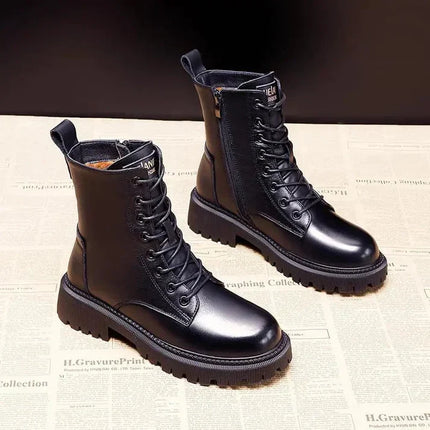 Delphine | Women's Fur-Lined Lace-Up Winter Boots