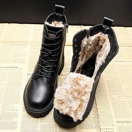 Delphine | Women's Fur-Lined Lace-Up Winter Boots