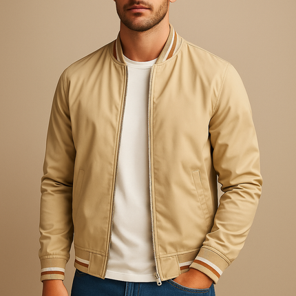 Dorian | Men's Bomber Jacket Zip Front Wind Protection Casual