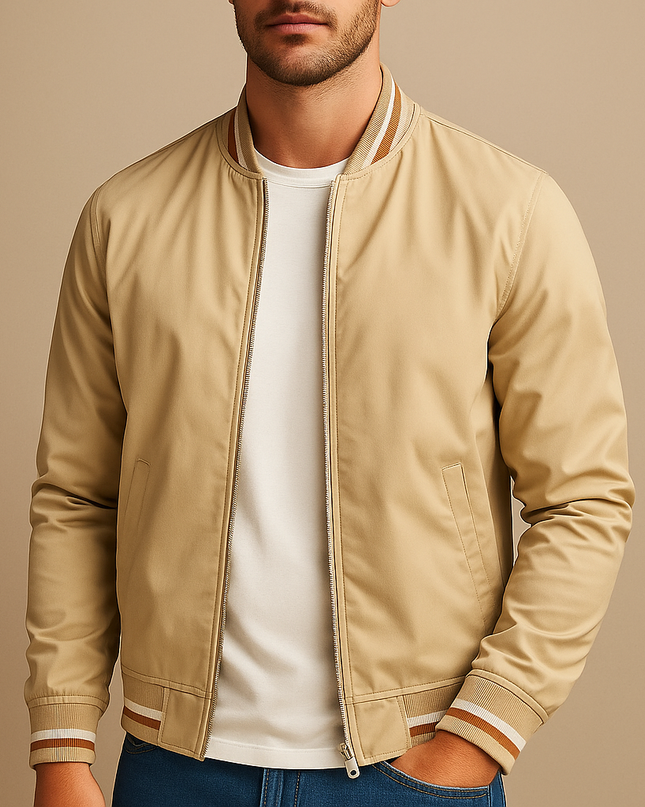 Dorian | Men's Bomber Jacket Zip Front Wind Protection Casual
