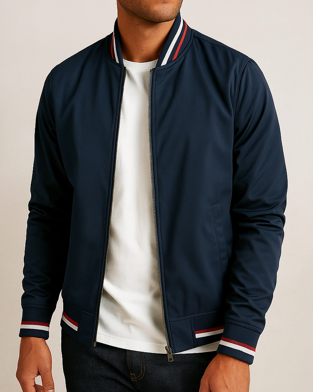 Dorian | Men's Bomber Jacket Zip Front Wind Protection Casual