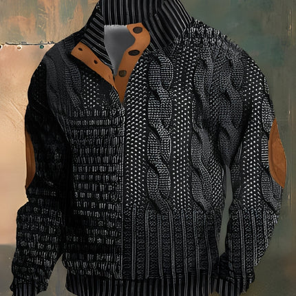 Dorian | Men's Sweater – Button Collar Pullover