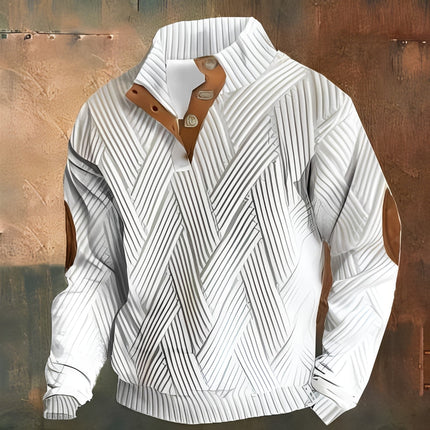 Dorian | Men's Sweater – Button Collar Pullover