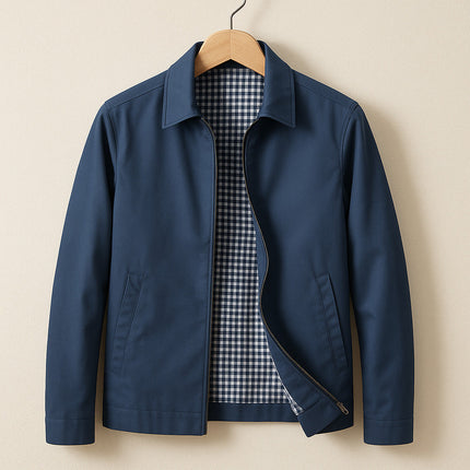 Dorian | Men's Winter Jacket – Lined Zip-Front Design