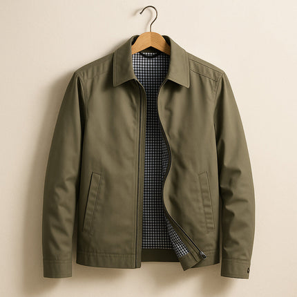Dorian | Men's Winter Jacket – Lined Zip-Front Design
