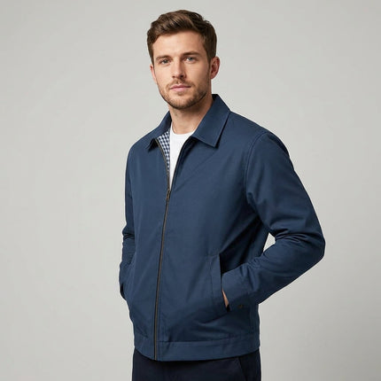 Dorian | Men's Winter Jacket – Lined Zip-Front Design
