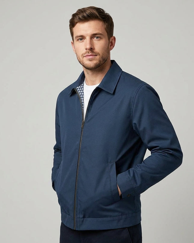 Dorian | Men's Winter Jacket – Lined Zip-Front Design