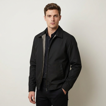 Dorian | Men's Winter Jacket – Lined Zip-Front Design