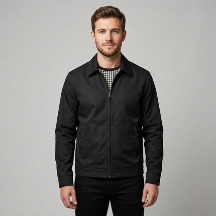 Dorian | Men's Winter Jacket – Lined Zip-Front Design