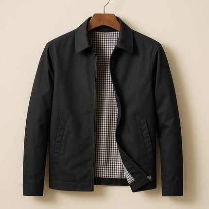 Dorian | Men's Winter Jacket – Lined Zip-Front Design