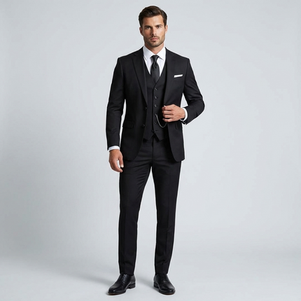 Adrian | Tailored Slim Fit Three-Piece Suit for Weddings
