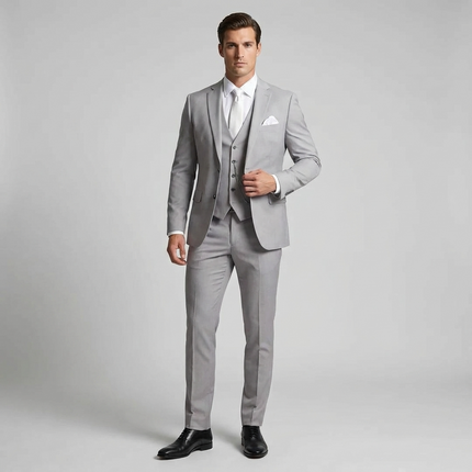 Adrian | Tailored Slim Fit Three-Piece Suit for Weddings