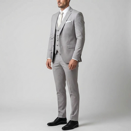 Adrian | Tailored Slim Fit Three-Piece Suit for Weddings