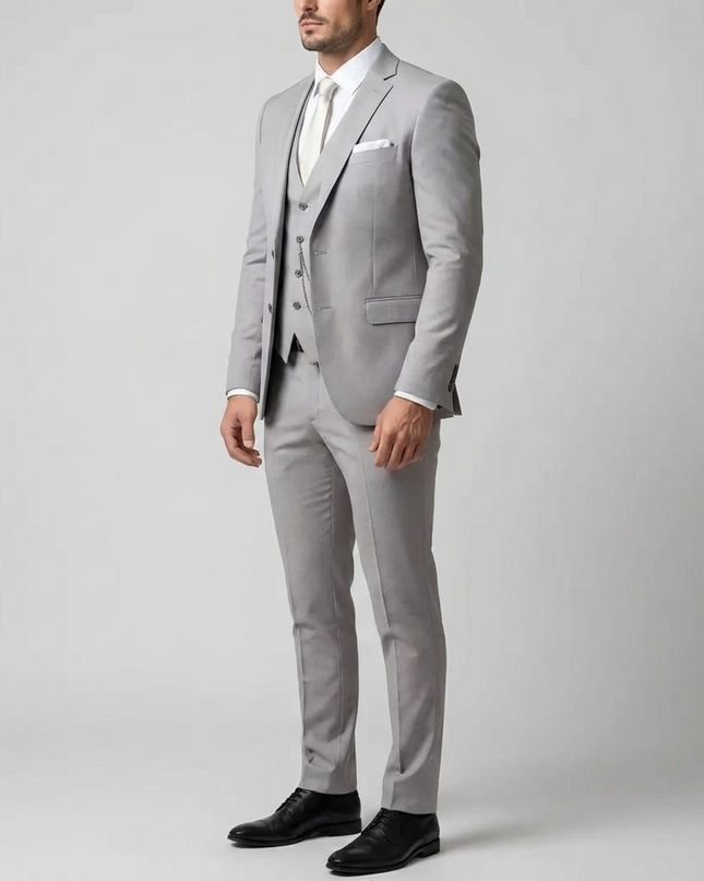 Adrian | Tailored Slim Fit Three-Piece Suit for Weddings