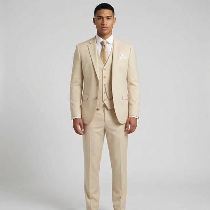 Adrian | Tailored Slim Fit Three-Piece Suit for Weddings