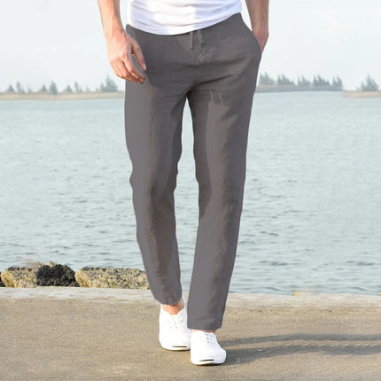Drawstring Trousers – Side Pockets & Long Leg