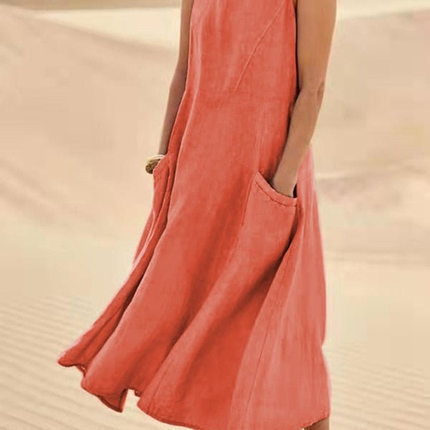 Dune | Sleeveless Scoop Neck Midi Dress