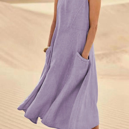 Dune | Sleeveless Scoop Neck Midi Dress