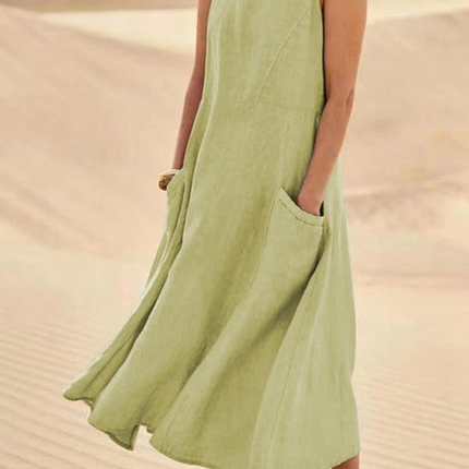 Dune | Sleeveless Scoop Neck Midi Dress
